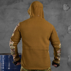 Мужская Флисовая Куртка "Battle combo" с вставками SoftShell койот размер L - изображение 4