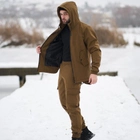 Мужской Комплект Куртка Softshell + Брюки на флисе / Костюм Intruder койот размер S - изображение 4