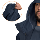Мужская Куртка Camotec Stalker SoftShell на микрофлисе темно-синяя / Демисезонная верхняя одежда размер S - изображение 7