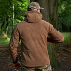 Мужская Флисовая Куртка с капюшоном койот размер 2XL - изображение 3
