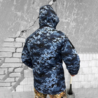 Чоловічий бушлат на флісі "Urban Camouflage" / Зимова куртка з силіконовим утеплювачем піксель розмір M - зображення 4