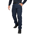Мужской костюм Куртка + Брюки SoftShell на флисе / Демисезонный Комплект Stalker 2.0 темно-синий размер 2XL - изображение 3