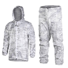 Зимовий маскувальний костюм "ALPINE" / Маскхалат білий мультикам / Комплект куртка + штани розмір універсальний - зображення 1