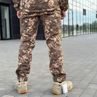 Мужские зимние брюки Softshell / Влагозащищенные штаны на флисе "B&L" пиксель размер M - изображение 5