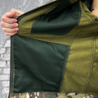 Демісезонна чоловіча Куртка Softshell на флісі з Капюшоном та Липучками під шеврони мультикам розмір 3XL - зображення 6