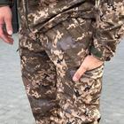 Мужские зимние брюки Softshell / Влагозащищенные штаны на флисе "B&L" пиксель размер L - изображение 2