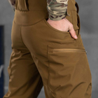 Мужские Брюки "Leon" Softshell с карманами на молниях койот размер XL - изображение 6