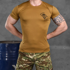 Потовідвідна чоловіча футболка Odin coolmax з принтом "Welcome" койот розмір XL - зображення 1