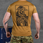 Потовідвідна чоловіча футболка Odin coolmax з принтом "Welcome" койот розмір XL - зображення 4