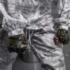 Мужской маскировочный костюм дождевик "Arctic" + чехол / Куртка + брюки белый мультикам размер универсальный - изображение 4