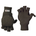 Перчатки с откидными пальцами и утеплителем Thinsulate олива размер универсальный - изображение 1
