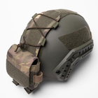 Карман-Противовес с липучками на шлем / Итог типа FAST мультикам размер 11 х 25 х 3см - изображение 3