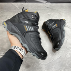 Мужские зимние ботинки с шерстяной подкладкой / Кожаные берцы Salomon S-3 чёрно-жёлтые размер 40 - изображение 5