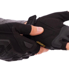 Беспалые Перчатки Mechanix M-Pact с резиновыми вставками черные размер XL - изображение 4