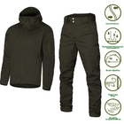 Чоловічий міцний Костюм Куртка + Штани / Польова форма CamoTec Stalker 2.0 Canvas темна-олива розмір S - зображення 1
