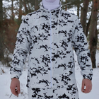 Мужской Маскировочный Костюм Куртка + Штаны / Маскхалат белый пиксель размер 2XL - изображение 2