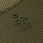 Мужской приталенный лонгслив CamoTec CoolTouch / Кофта с длинным рукавом олива размер XL - изображение 4