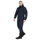 Мужской костюм Удлиненная Куртка + Брюки на флисе / Демисезонный Комплект SoftShell 2.0 темно-синий размер S - изображение 2