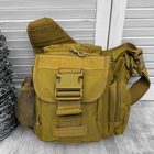 Нагрудна сумка "Silver Knight TY-249" 6 л Oxford / Рюкзак однолямний койот 26х23х10 см - зображення 3