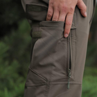 Мужские влагозащищенные брюки с карманами олива размер L - изображение 7