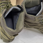 Зимние Кожаные Берцы "Crazy Air-Tex" / Ботинки с вставками Cordura олива размер 44 - изображение 8