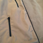 Мужской Демисезонный костюм на флисе / Комплект Куртка + Брюки Softshell койот размер 4XL - изображение 5