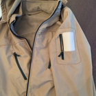 Мужской Демисезонный костюм на флисе / Комплект Куртка + Брюки Softshell койот размер 4XL - изображение 7