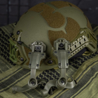 Ударопрочные Адаптеры "Чебурашки" для крепления Активных Наушников на Шлем олива - изображение 1
