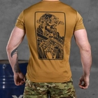 Потоотводящая мужская футболка Odin coolmax с принтом "Welcome" койот размер 2XL - изображение 4