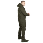 Мужской костюм Удлиненная Куртка + Брюки на флисе / Демисезонный Комплект SoftShell олива размер S - изображение 3