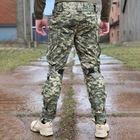 Мужские влагозащищенные брюки с карманами пиксель размер 3XL - изображение 2