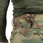 Мужские Штаны на микрофлисе с высоким поясом / Плотные Брюки CamoTec SoftShell мультикам размер 2XL - изображение 5
