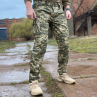 Мужские влагозащищенные брюки с карманами пиксель размер XL - изображение 1
