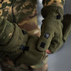 Флісові рукавиці зі знімними пальцями олива розмір універсальний - зображення 4
