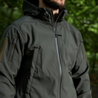 Чоловіча демісезонна куртка Softshell на флісі хакі / Водовідштовхувальний верхній одяг розмір XL - зображення 8