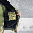 Мужская зимняя куртка "Logos-Tac" с мехом шиншиллы / Теплая верхняя одежда Rip-Stop пиксель размер XL - изображение 6