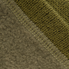 Вязаная зимняя шапка акрил с флисовой подкладкой олива размер L/XL - изображение 6