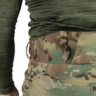Чоловічі Штани на мікрофлісі з високим поясом / Щільні Брюки CamoTec SoftShell мультикам розмір L - зображення 5
