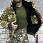 Чоловіча зимова куртка "Logos-Tac" з хутром шиншили / Теплий верхній одяг Rip-Stop піксель розмір L - зображення 5