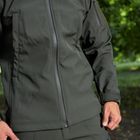 Чоловіча демісезонна куртка Softshell на флісі хакі / Водовідштовхувальний верхній одяг розмір 2XL - зображення 5