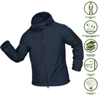 Чоловіча Куртка Camotec Stalker SoftShell на мікрофлісі темно-синя / Демісезонний верхній одяг розмір XL - зображення 1