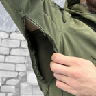 Мужской костюм SoftShell / Влагозащищенная куртка с капюшоном + брюки "Shark" олива размер M - изображение 5