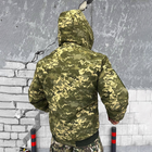 Мужская зимняя куртка "Logos-Tac" с мехом шиншиллы / Теплая верхняя одежда Rip-Stop пиксель размер M - изображение 3