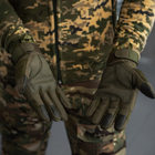 Зимние сенсорные рукавицы "monster" с защитными накладками олива размер XL - изображение 6
