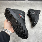 Мужские зимние ботинки с шерстяной подкладкой / Берцы из натуральной кожи чёрно-красные размер 40 - изображение 8