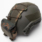 Карман-Противовес с липучками на шлем / Итог типа FAST флектарн размер 11 х 25 х 3см - изображение 2