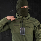 Чоловіча флісова Куртка із вставками Softshell олива розмір 3XL - зображення 6
