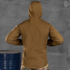 Демісезонна Чоловіча Куртка "Leon" Softshell з липучками під шеврони койот розмір 2XL - зображення 3