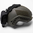 Карман-Противовес с липучками на шлем / Итог типа FAST черная размер 11 х 25 х 3см - изображение 3