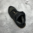 Мужские зимние ботинки с шерстяной подкладкой / Кожаные берцы Salomon S-3 хаки размер 44 - изображение 5